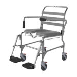 Aspire Swing Away Footrest Shower Commode - Attendant Propelled